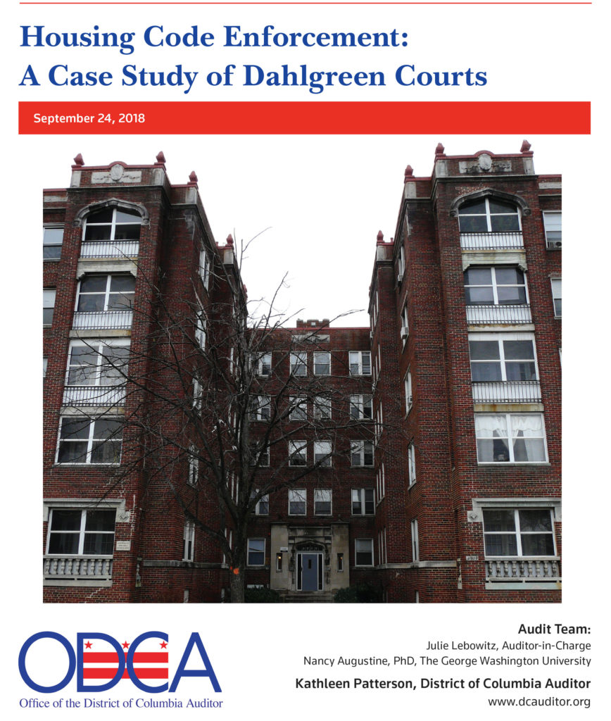 Housing Code Enforcement A Case Study of Dahlgreen Courts Office of