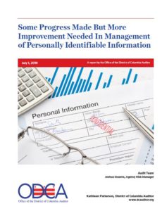 Some Progress Made But More Improvement Needed In Management of Personally Identifiable Information