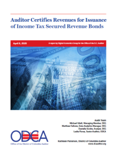 Auditor Certifies Revenues for Issuance of Income Tax Secured Revenue Bonds