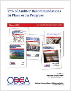 77% of Auditor Recommendations In Place or In Progress