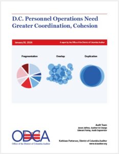 D.C. Personnel Operations Need Greater Coordination, Cohesion