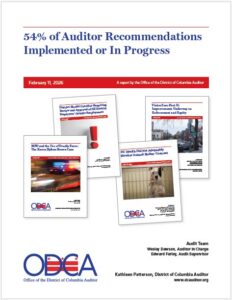 54% of Auditor Recommendations Implemented or In Progress