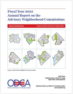 Fiscal Year 2023 Annual Report on the Advisory Neighborhood Commissions