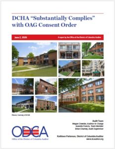 DCHA “Substantially Complies” with OAG Consent Order